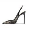 Black Silhouette Slingback