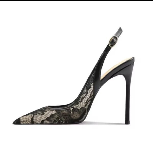 Black Silhouette Slingback
