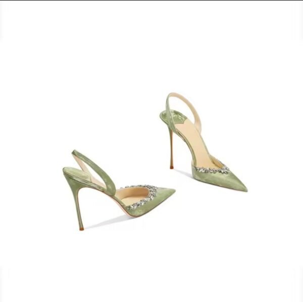 Green Diamond Slingback
