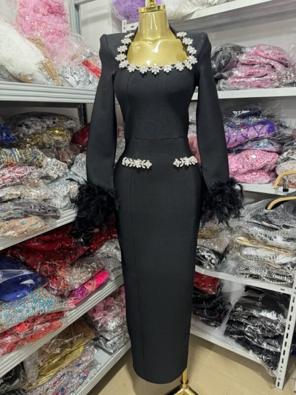 WhatsApp Image 2026-08-20 at 14.31.38 Black Silhouette Dress