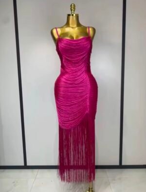 Purple Fishtail Dress