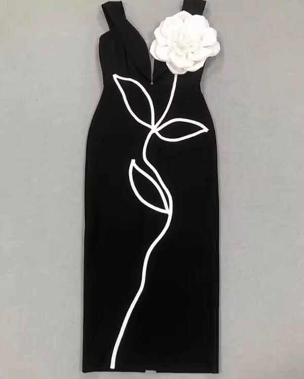 Black Flower Dress